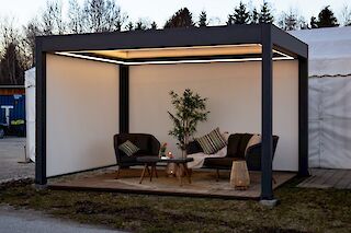 Lamellendach in unserer Ausstellung