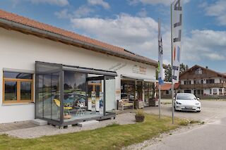 Terrassendach in unserer Ausstellung